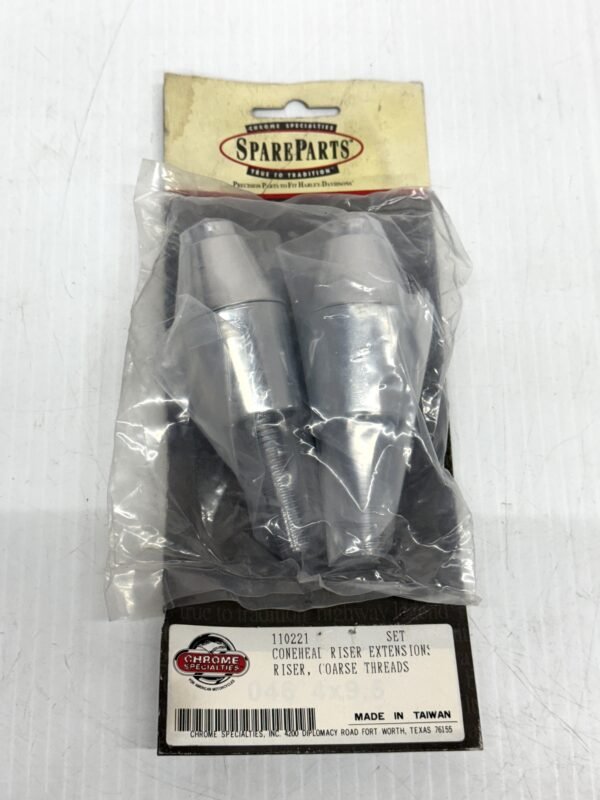 Harley 1" Conehead Riser Extensions Coarse Threads