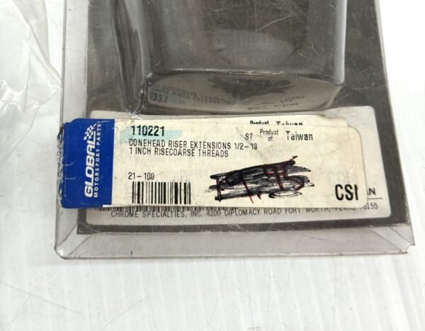 Harley 1" Conehead Riser Extensions Coarse Threads