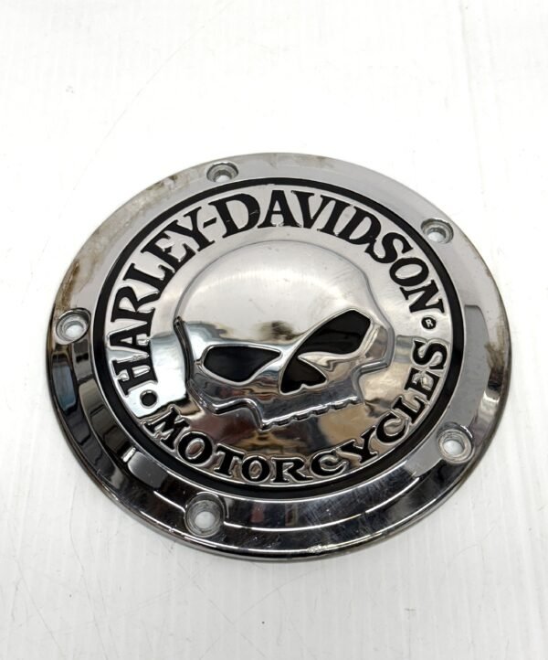 Harley Willie G Skull Derby Cover Chrome ’99-’17 Dyna, ’99-'18 Softail ’99-’15 Touring