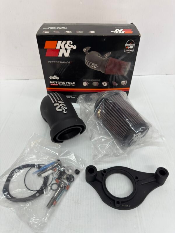 CH117 (3) K&N Performance Air Intake System Black 57-1139 for Harley Touring