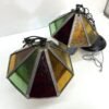 Columbia Electric LTD Stained Leaded Multicolor Glass Lamps Pendant Ceiling Lights