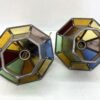 Columbia Electric LTD Stained Leaded Multicolor Glass Lamps Pendant Ceiling Lights