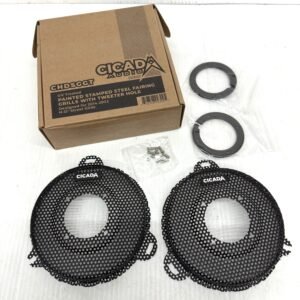 Cicada Painted Stamped Steel Fairing Grills With Tweeter Hole CHDSGGT for 2014-2023 Harley Street Glide