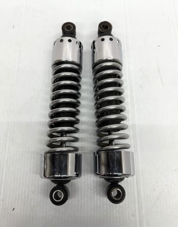 CH150 (1) OEM Harley Rear Suspension Chrome Coil Shocks 13" Dyna Sportster