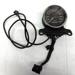 CH156 (1) Harley Speedometer km/h 67252-96A for 1996 Dyna with mount, wire cable, indicator lights
