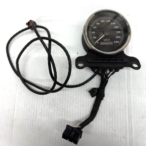 Harley Speedometer km/h 67252-96A for 1996 Dyna with mount, wire cable, indicator lights