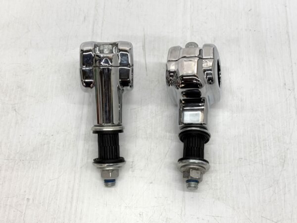 CH187 (2) Harley 1.25" Handlebar Top Clamp and Risers for 2007-2024 Fat Boy