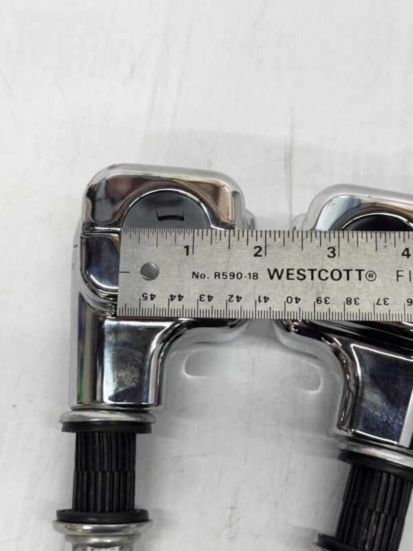CH187 (3) Harley 1.25" Handlebar Top Clamp and Risers for 2007-2024 Fat Boy
