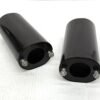 CH243 (1) OEM Harley Black Upper Fork Slider Covers for Touring