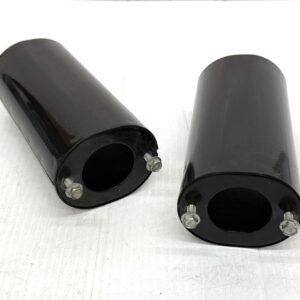 OEM Harley Black Upper Fork Slider Covers for Touring