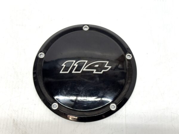 CH258 (1) OEM Harley 114 Derby Cover Black 25700389 for 2017-2021 Touring