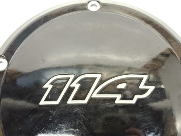 CH258 (2) OEM Harley 114 Derby Cover Black 25700389 for 2017-2021 Touring