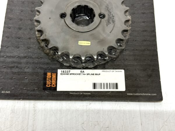 CH298 (2) Custom Chrome Spline Motor Sprocket 25T 18337 for 1955-84 Harley Big Twin