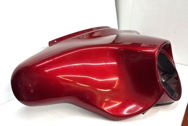 CH30 (2) OEM Harley Batwing Red Front Headlight Fairing Cover Panel 58503-05A 2005-201