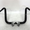 CH312 (1) Harley Black Handlebar 13" Rise, 33.5" Width with Risers and Top Clamp