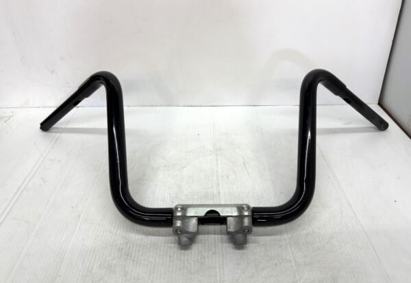 CH312 (1) Harley Black Handlebar 13" Rise, 33.5" Width with Risers and Top Clamp