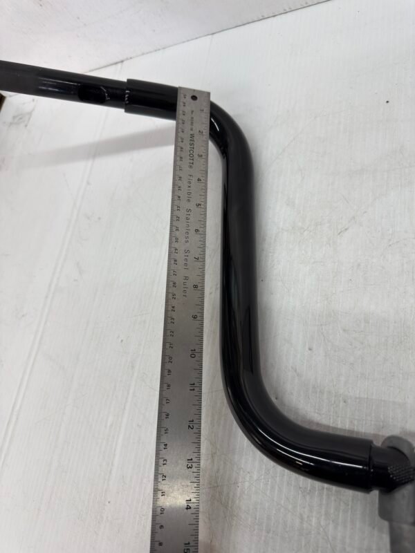 CH312 (5) Harley Black Handlebar 13" Rise, 33.5" Width with Risers and Top Clamp