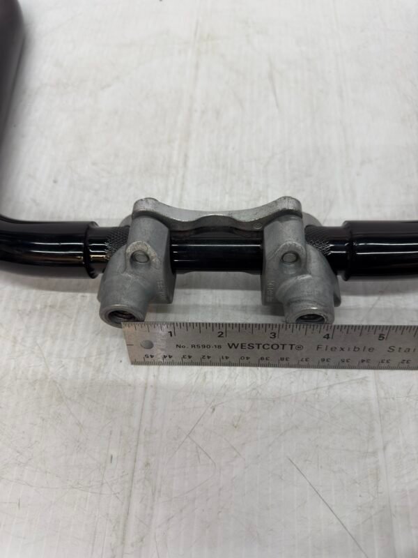CH312 (7) Harley Black Handlebar 13" Rise, 33.5" Width with Risers and Top Clamp