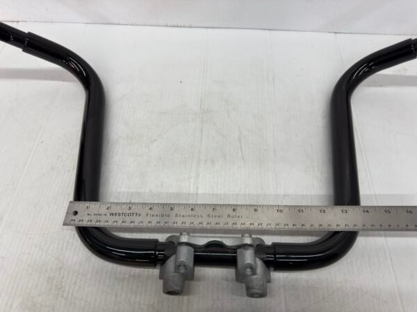CH312 (8) Harley Black Handlebar 13" Rise, 33.5" Width with Risers and Top Clamp