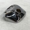 CH314 (2) OEM Harley Davidson Chrome Vintage Headlight Visor for Super Glide Sportster