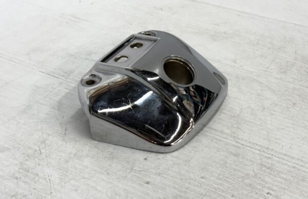 CH314 (2) OEM Harley Davidson Chrome Vintage Headlight Visor for Super Glide Sportster