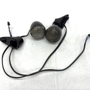 OEM Harley Black Turn Signals with Base Mount Set 67800354 67800353 for 2015-later Touring Road Glide
