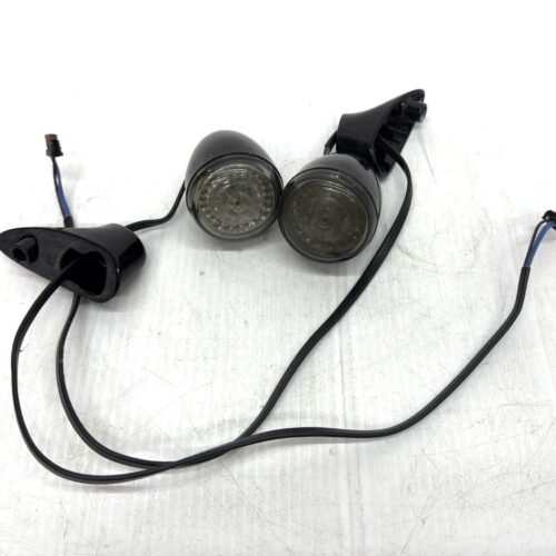 OEM Harley Black Turn Signals with Base Mount Set 67800354 67800353 for 2015-later Touring Road Glide