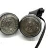 CH319 (2) OEM Harley Black Turn Signals with Base Mount Set 67800354 67800353 for 2015-later Touring Road Glide
