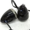 CH319 (3) OEM Harley Black Turn Signals with Base Mount Set 67800354 67800353 for 2015-later Touring Road Glide