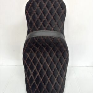 Drag Specialties Harley Low Profile Seat Diamond Razorback Custom orange sti