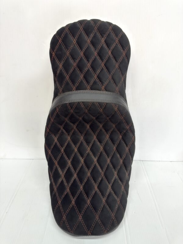 Drag Specialties Harley Low Profile Seat Diamond Razorback Custom orange sti