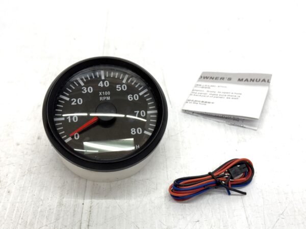 CH323 (1) ELING Tachometer RPM Gauge 0-8000RPM 3.5"