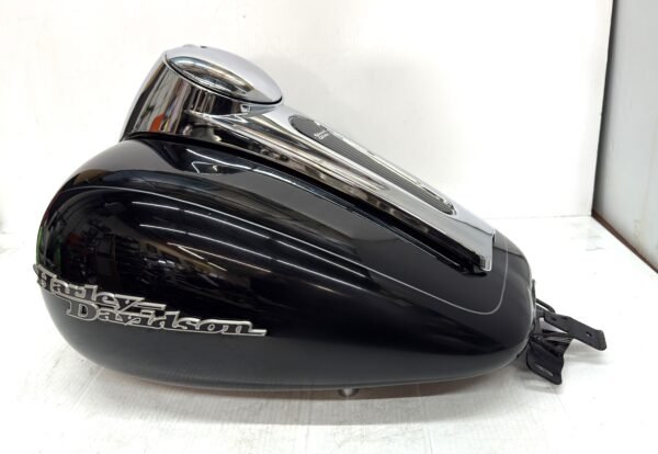 CH327 (4) Harley Touring Tank Black with Fuel Pump Dash for 2009-later