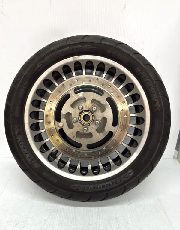 CH330 (6) Front Dual Disk Wheel Michelin 130/80 B17 with Brake Disc Rotor for 2009-2024 Touring