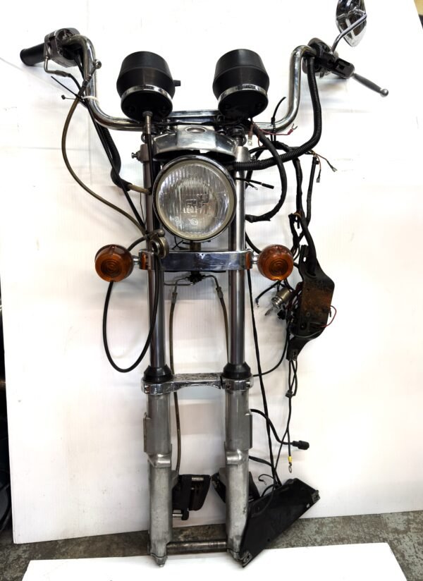 CH336 (1) Early Harley FX FXR XL Sportster Dyna OEM 35mm Dual Disk Front End Forks
