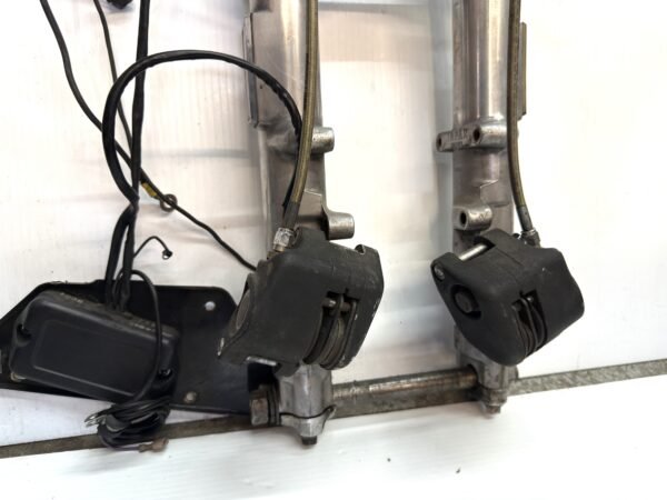 CH336 (8) Early Harley FX FXR XL Sportster Dyna OEM 35mm Dual Disk Front End Forks