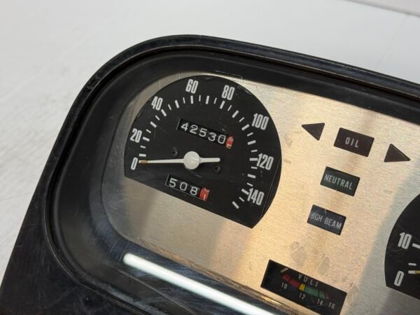 Harley Nippon Seiki Japan Complete Instrument Panel Cluster KmH for 1980-84 Tour Glide