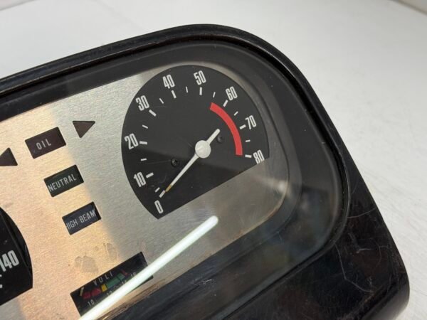 Harley Nippon Seiki Japan Complete Instrument Panel Cluster KmH for 1980-84 Tour Glide