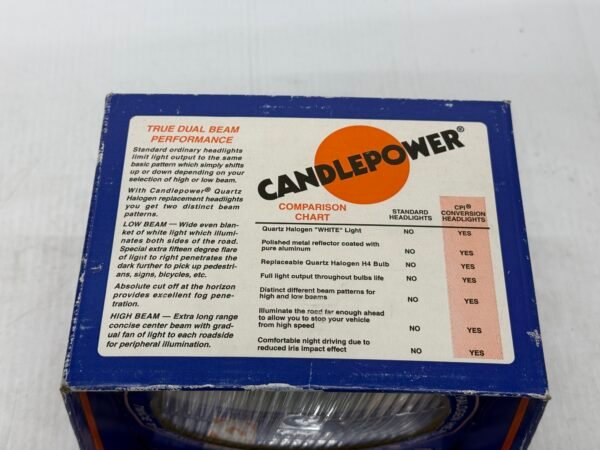 CH339 (6) Candlepower Quartz Halogen Headlight Harley Davidson 7" DS280007