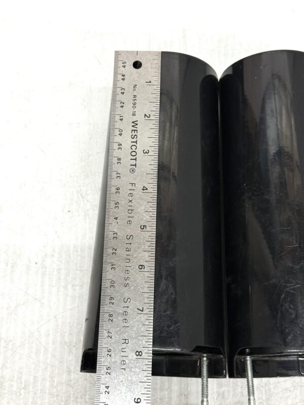 Harley Gloss Black Upper Fork Slider Covers 8" for 2014-later Touring