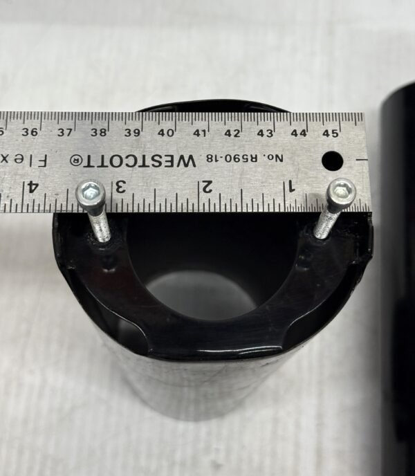 Harley Gloss Black Upper Fork Slider Covers 8" for 2014-later Touring