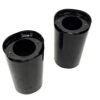 Harley Gloss Black Upper Fork Slider Covers 6" for 2014-later Touring