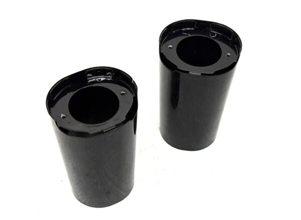 Harley Gloss Black Upper Fork Slider Covers 6" for 2014-later Touring
