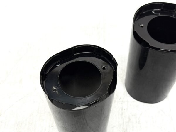 Harley Gloss Black Upper Fork Slider Covers 6" for 2014-later Touring