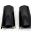 Harley Gloss Black Upper Fork Slider Covers 6" for 2014-later Touring