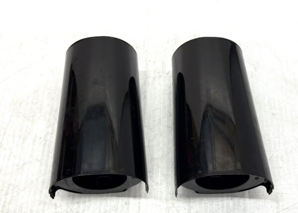 Harley Gloss Black Upper Fork Slider Covers 6" for 2014-later Touring