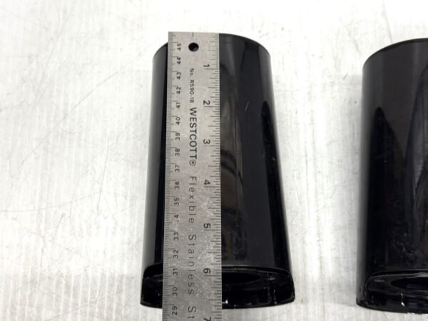 Harley Gloss Black Upper Fork Slider Covers 6" for 2014-later Touring