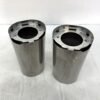 CH343 (1) Harley Chrome Upper Fork Slider Covers 6" for 2014-later Touring