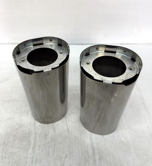 CH343 (1) Harley Chrome Upper Fork Slider Covers 6" for 2014-later Touring