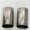 CH343 (2) Harley Chrome Upper Fork Slider Covers 6" for 2014-later Touring